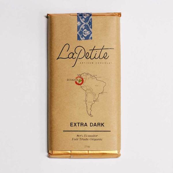 La Petite Chocolat Bar 80% Extra Dark 70gm