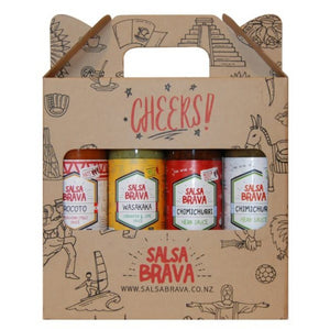 Salsa Brava Gift Box of four 250g bottles