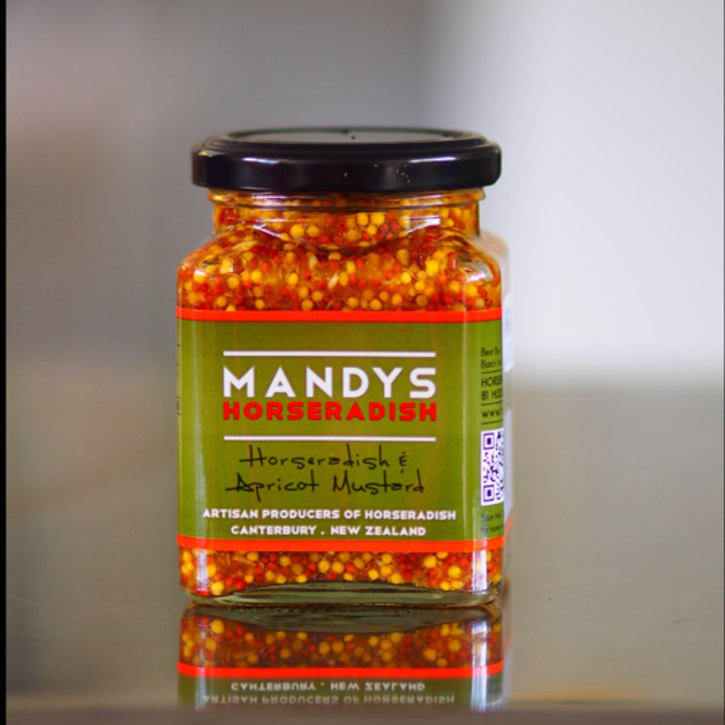 Mandys Horseradish  & Apricot Mustard 190g