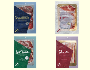 A Lady Butcher "Medium" Charcuterie Collection of  Four 60g packs