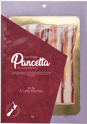 A Lady Butcher Charcuterie  Pancetta two  60g packs