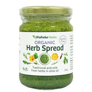 Waiheke Herbs Organic Herb Spread Garlic Free 200g